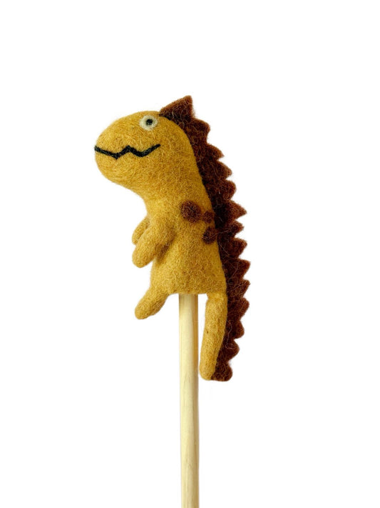 Dinosaur brown 3d finger puppet