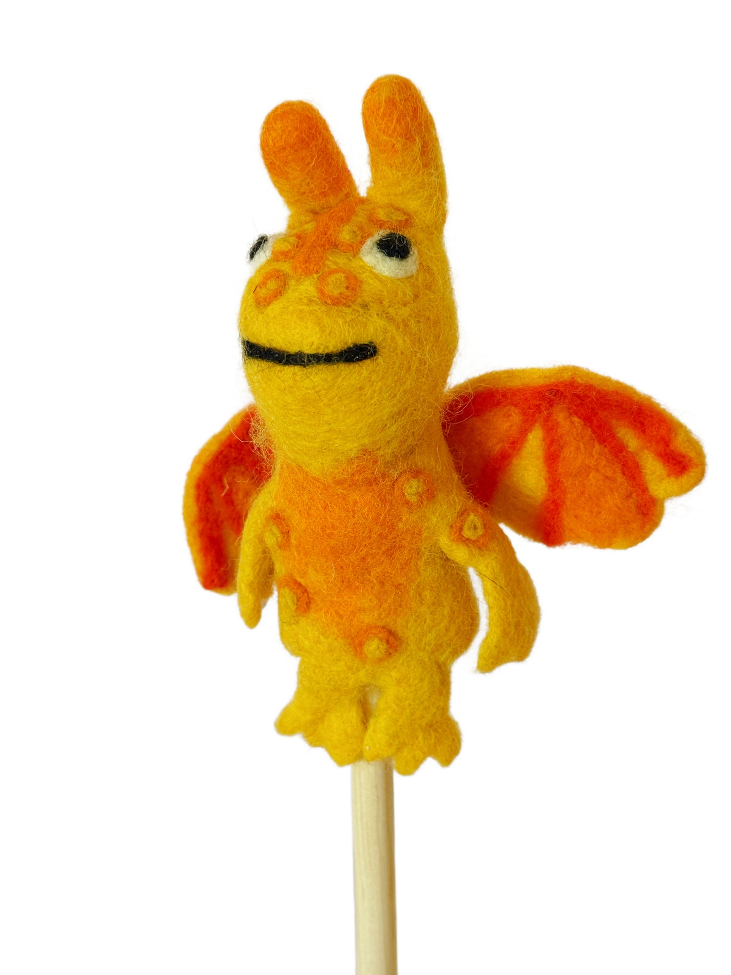 Dragon 3d finger puppet-yellow