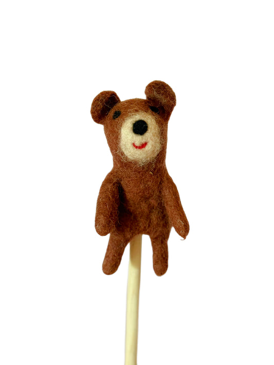 Brown bear 3d finger puppet