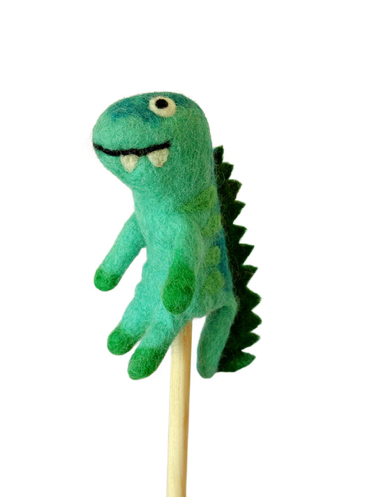 Dinosaur blue 3d finger puppet