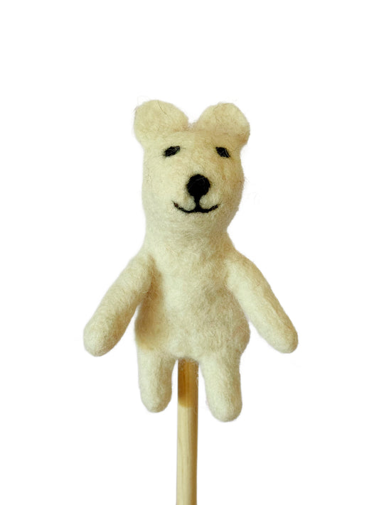 Polar Bear 3d finger puppet