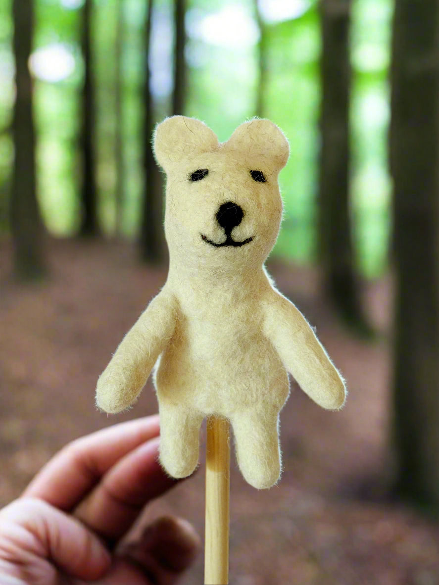 Polar Bear 3d finger puppet
