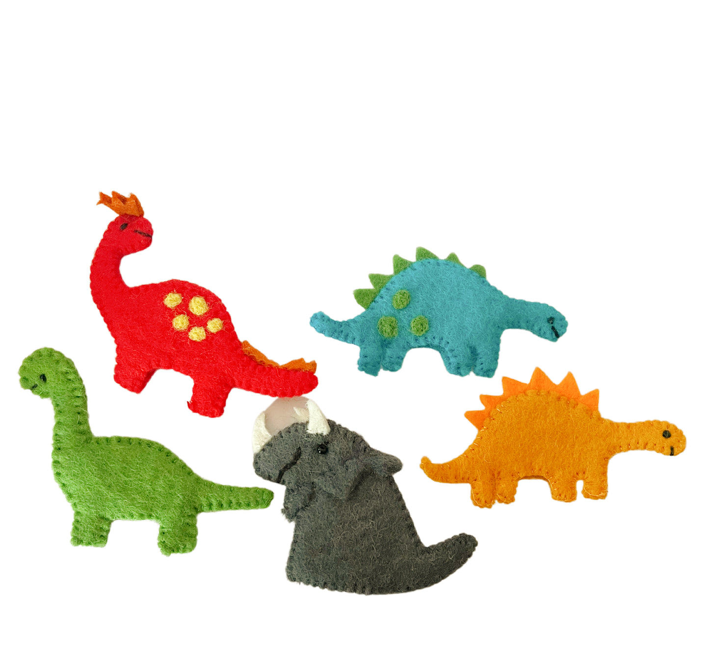 Dinosaur finger puppet set