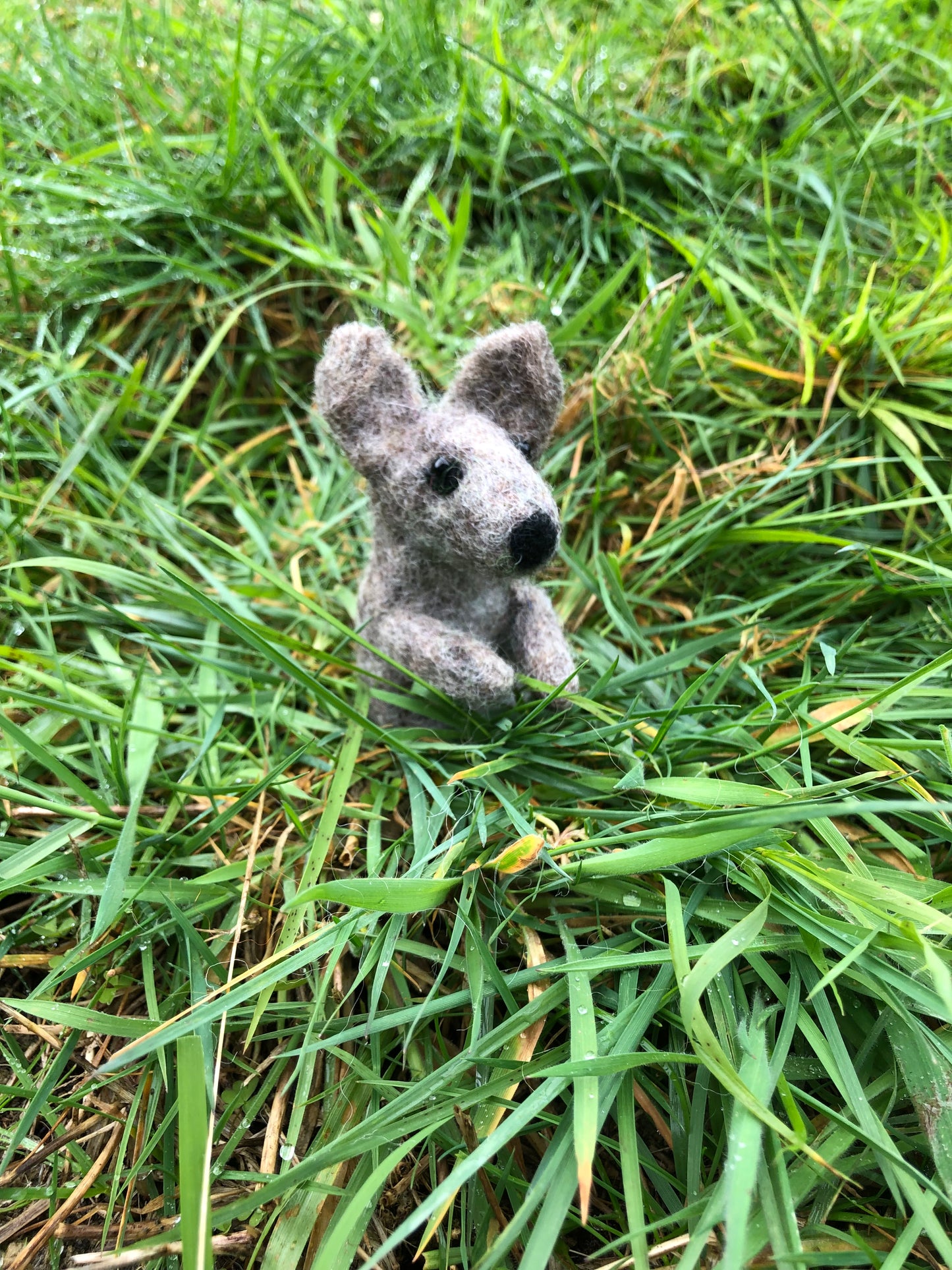 Kangaroo finger puppet