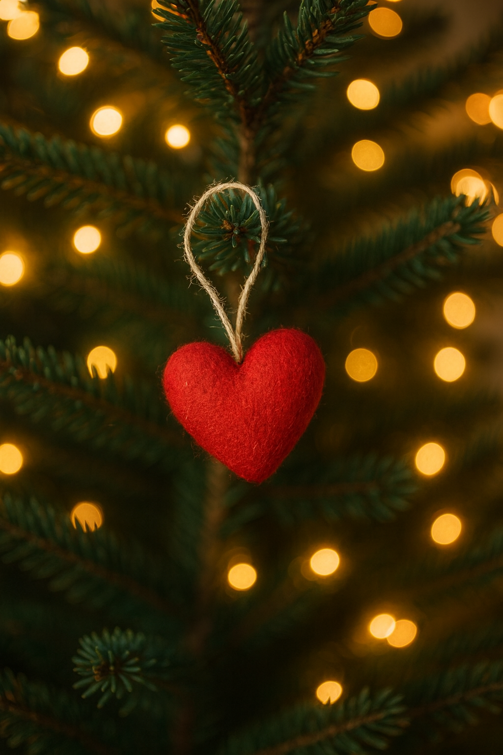 Heart felt ornament