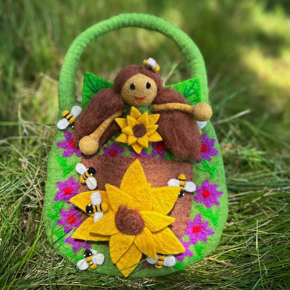 Sunflower faery bag- large