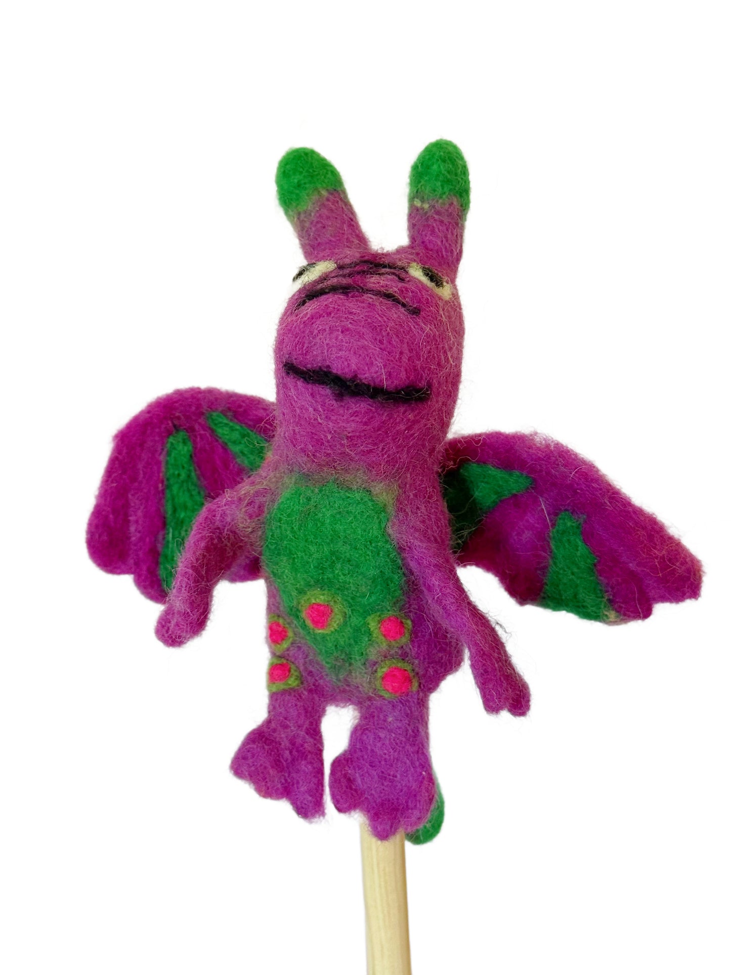 Dragon 3d finger puppet-purple