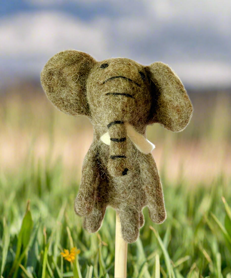 Elephant 3d finger puppet