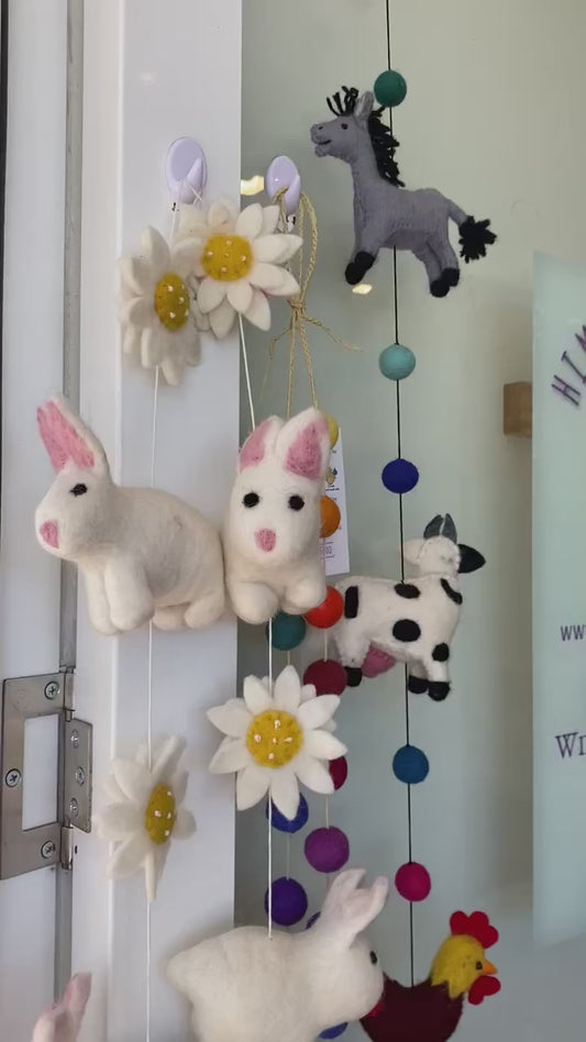 Daisy bunny garland