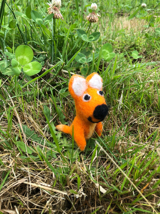 Fox finger puppet
