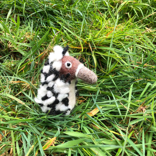 Echidna finger puppet