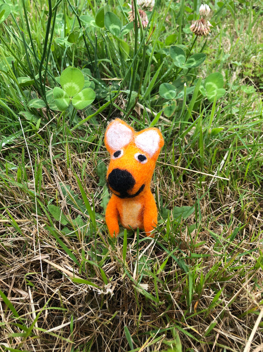 Fox finger puppet