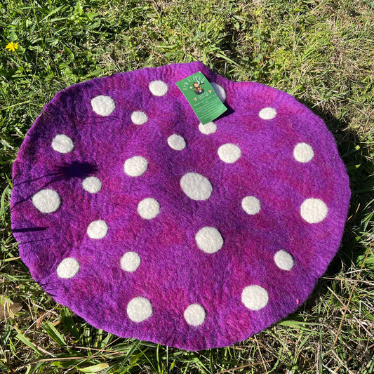 Toadstool mat large-purple