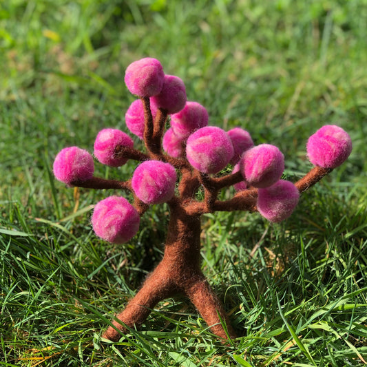 Spring seasonal pom-pom tree