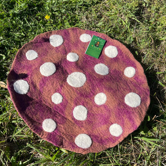 Toadstool mat large-earth