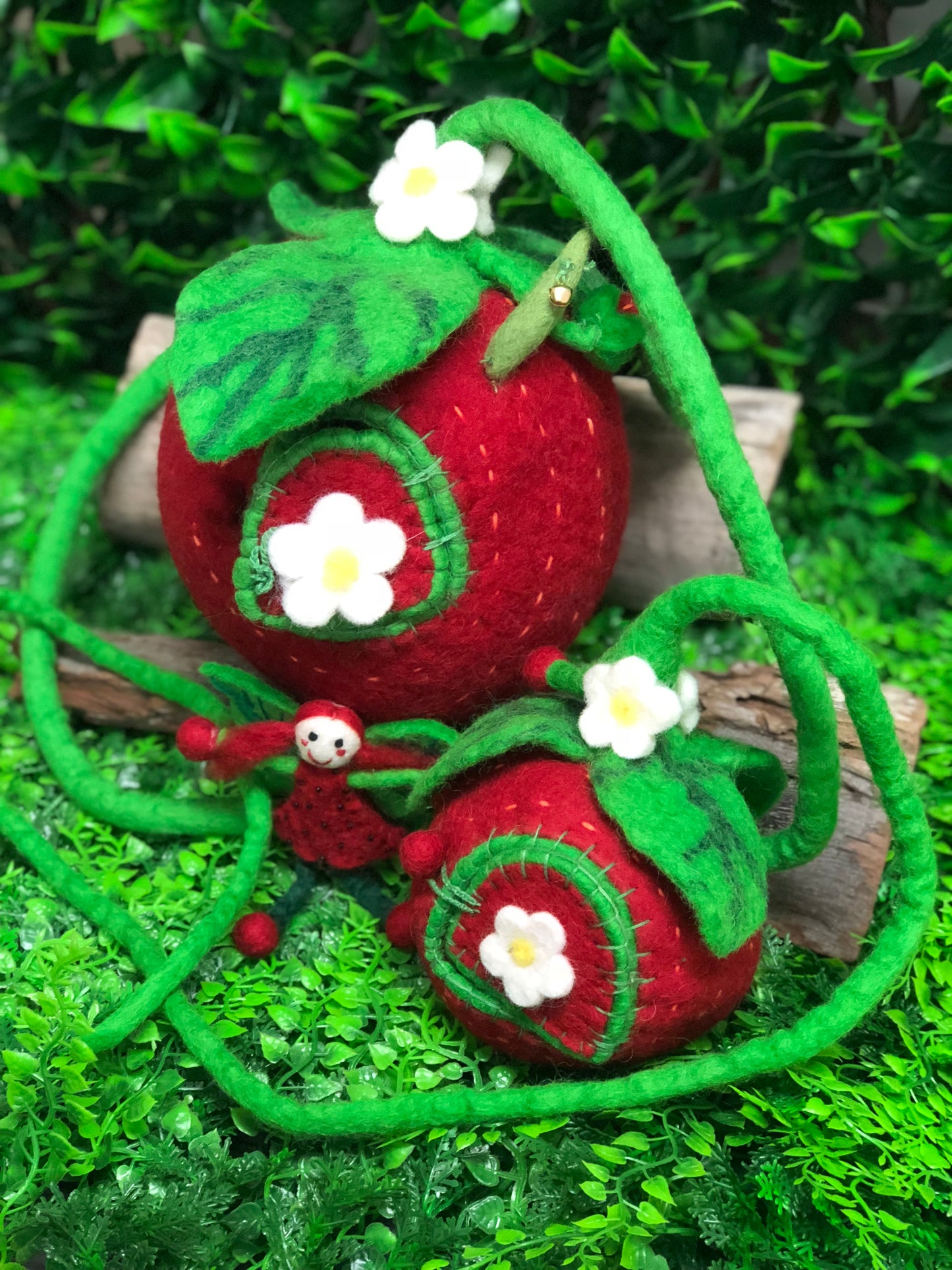 Strawberry pod with faery small