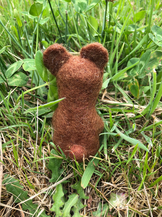 Bear finger puppet